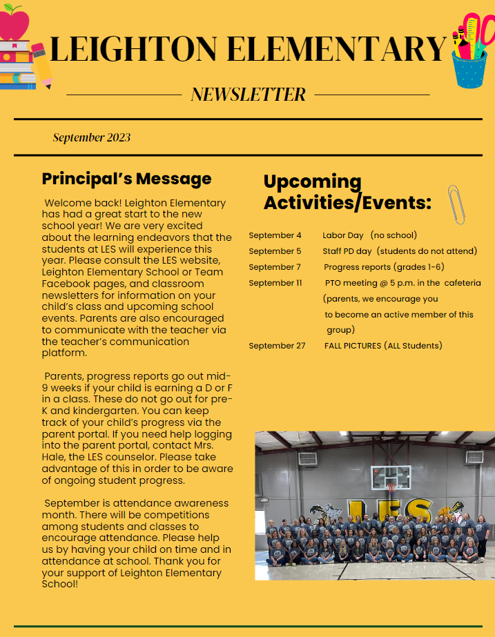 September Newsletter